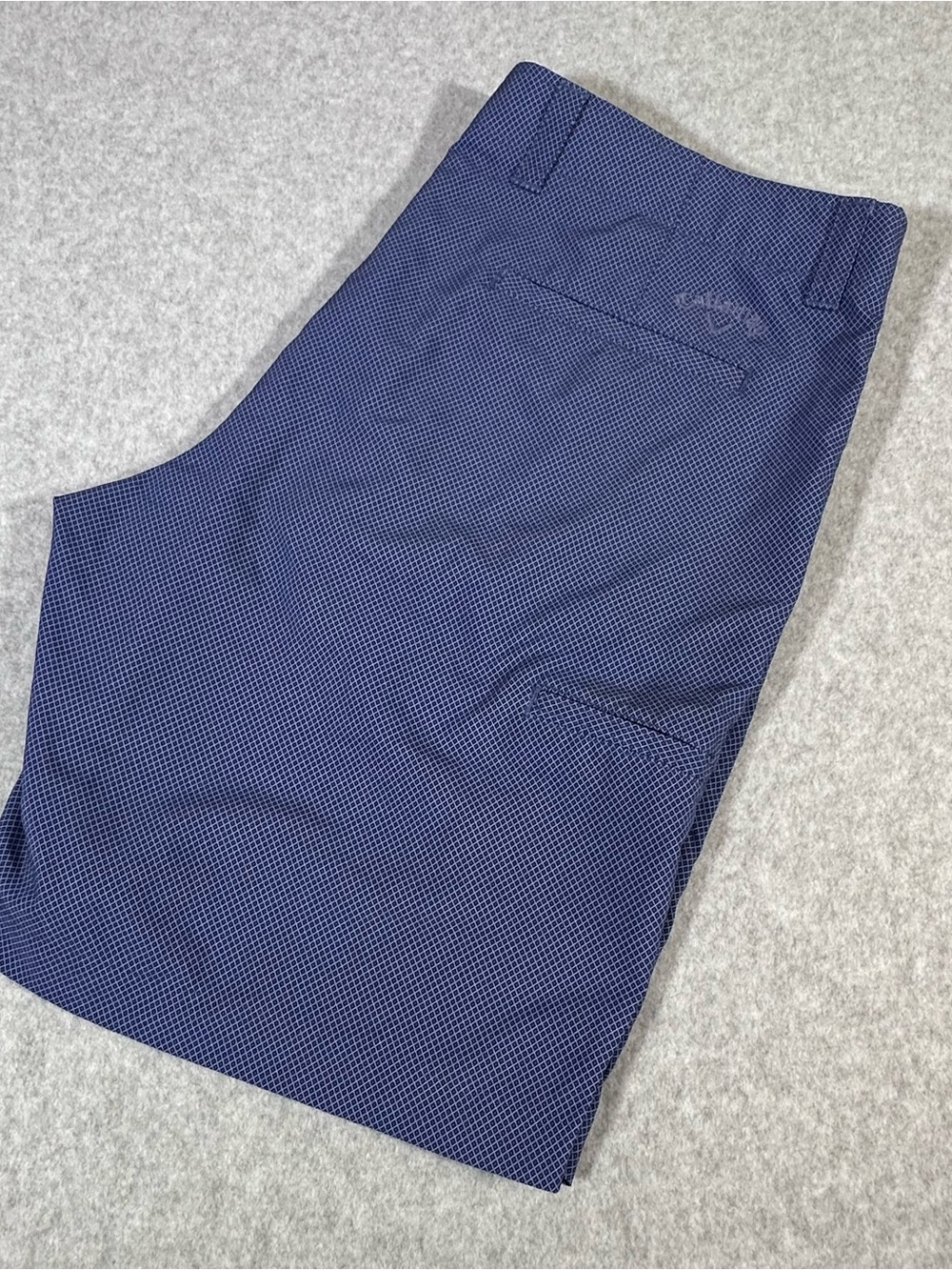 Callaway Men's Navy Blue Micro-Diamond Golf Shorts